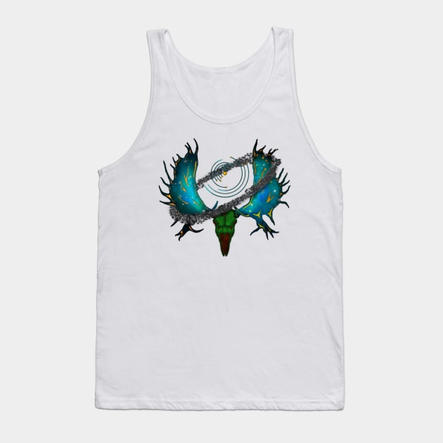 Space Moose Skull Tank Top by GodxanGalactic